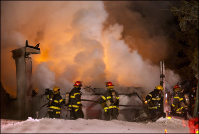 Minneapolis House Fire, 10th Avenue, Minneapolis firefighter