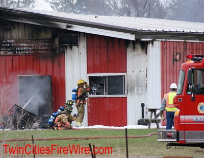 Hugo Warehouse Fire, White Bear Lake Fire, Firefighter, Glamos Wire Products, Twin Cities Fire Wire